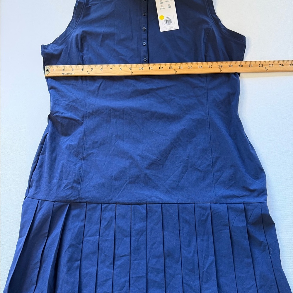 NWT Lady Hagen Sleeveless Pleated Golf Dress Navy Blue Size XL - Picture 3 of 5